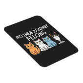 猫科の動物の対長者トランプ・ハリス選挙猫 マグネット (右側)