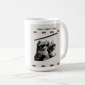 猫科の動物はフェロンに対して。ヘビーホワイト コーヒーマグカップ (正面右)