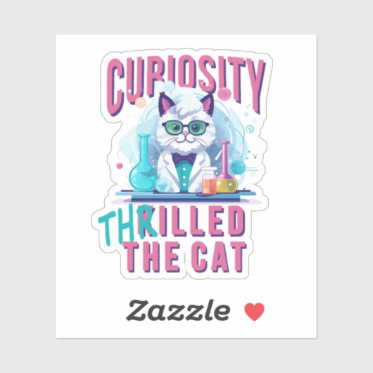 猫科学：好奇心が猫をワクワク シール (シート)