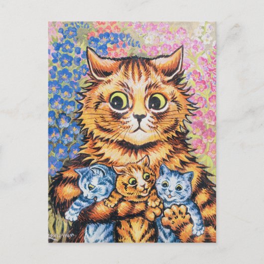 猫科 | Louis Wain | ポストカード (正面)