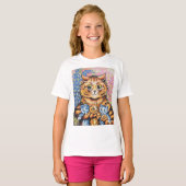 猫科 | Louis Wain | Tシャツ (正面フル)