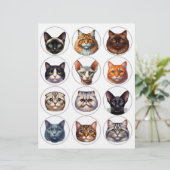 猫種かわいらし丸12種イラストセット (スタンド正面)