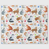猫種 ラッピングペーパー (フラット)