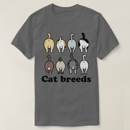 猫種 Tシャツ (デザイン正面)
