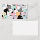 猫空白のと一緒に ノートカード (正面/裏面)