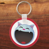 猫笑い キーホルダー (正面)