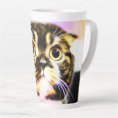 猫笑わされるの写真おもしろい。買今 カフェラテマグ (右アングル)