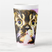 猫笑わされるの写真おもしろい。買今 カフェラテマグ (正面)