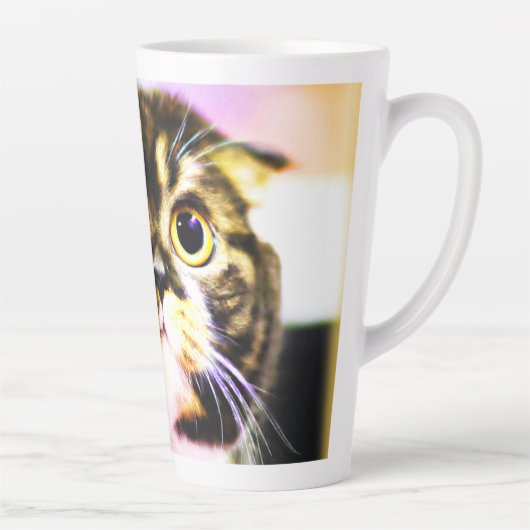 猫笑わされるの写真おもしろい。買今 カフェラテマグ (右)