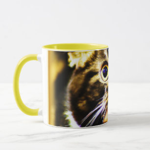 猫笑わされるの写真おもしろい。買今 マグカップ