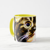 猫笑わされるの写真おもしろい。買今 マグカップ (正面左)