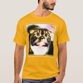 猫笑わされるの写真おもしろい。買今 Tシャツ