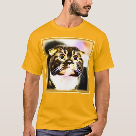 猫笑わされるの写真おもしろい。買今 Tシャツ (正面)