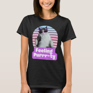猫笑わされるミーム子猫感じ猫のプリン Tシャツ