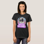 猫笑わされるミーム子猫猫の毛が実在 Tシャツ (正面フル)