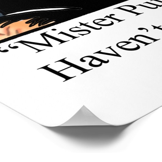 猫笑わされるユーモアのポスタープレゼント ポスター (角)