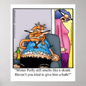 猫笑わされるユーモアのポスタープレゼント ポスター (正面)