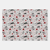 猫糸包み紙シート ラッピングペーパーシート (正面2)