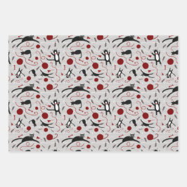 猫糸包み紙シート ラッピングペーパーシート