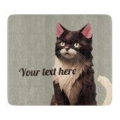 猫紙カットアートペットケアフードショップ動物クリニック カッティングボード (正面)