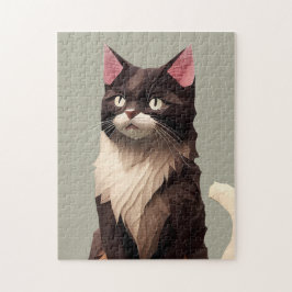 猫紙カットアートペットケアフードショップ動物クリニック ジグソーパズル