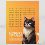 猫紙カットアートペットケアフードショップ動物クリニック チラシ (正面)