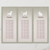 猫紙カットアートペットケア動物クリニックパンフレット (裏面)