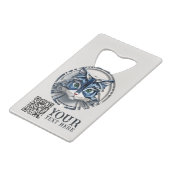 猫紙折り紙ペットケアグルーミング動物病院 クレジットカード栓抜き (裏面アングル)