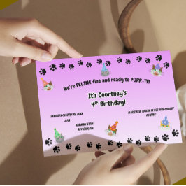 猫素晴らしとPURR-tyの準備 招待状