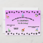 猫素晴らしとPURR-tyの準備 招待状 (正面)