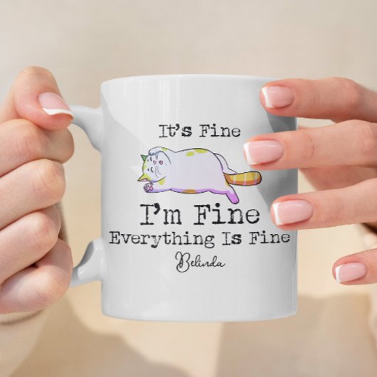 猫素晴らしのおもしろい引用文 コーヒーマグカップ