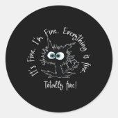 猫素晴らしは素晴らし全て素晴らしだ ラウンドシール (正面)