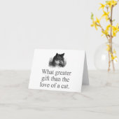 猫素晴らし好きより カード (黄色い花)