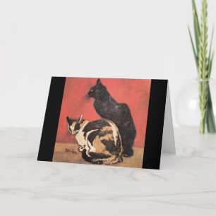 猫素晴らし美術絵画のby Theophile Steinlen カード