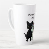 猫結婚した2025 カフェラテマグ (左アングル)
