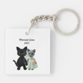 猫結婚した2025 キーホルダー (裏面)