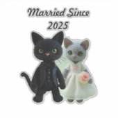 猫結婚した2025 シール (正面)