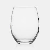 猫結婚した2025 ステムなしワイングラス (右)