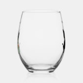 猫結婚した2025 ステムなしワイングラス (左)