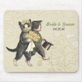 猫結婚たち マウスパッド (正面)