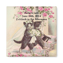 猫結婚の新郎新婦