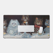 猫結婚の、結婚、花嫁、ルイ・ワイン デスクマット (キーボード&マウス)