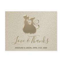 猫結婚夫婦に感謝エレガントする