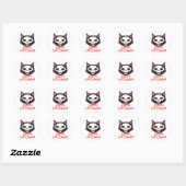 猫絵を描猫幸せな猫ハロウィン ラウンドシール (シート)