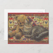 猫絵を描製葉書 ポストカード (正面/裏面)