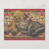 猫絵を描製葉書 ポストカード (正面)
