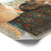 猫絵画のポスター ポスター (角)