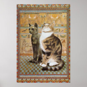 猫絵画のポスター ポスター