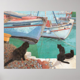 猫絵画のポスター ポスター