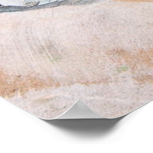 猫絵画の ポスター (角)